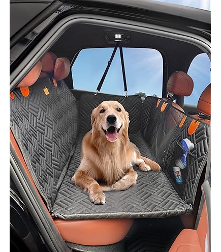 Amazon.co.jp: AMOCHIEN 車用シートカバー - 犬用後部座席
